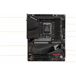 Материнская плата Gigabyte Z790 AORUS ELITE AX, Socket 1700, Intel®Z790, 4xDDR5-4800, HDMI+DP, 3xPCI-Ex16, 6xSATA3(RAID 0/1/5/10), 4xM.2, 8Ch Audio, 1x2.5GbLan, WiFi, (4+4)xUSB2.0, (5+2)xUSB3.2, (1+1)xUSB3.2 Type-C™, ATX, RTL {}